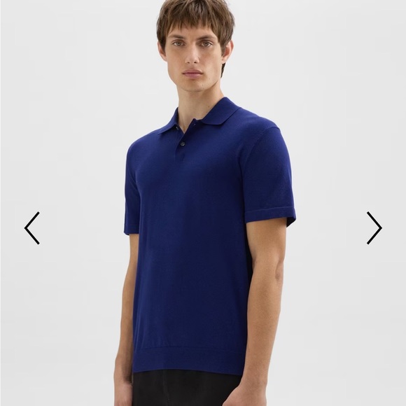 Theory Goris Fine Bilen Polo Shirt Men's XXL - Picture 3 of 15
